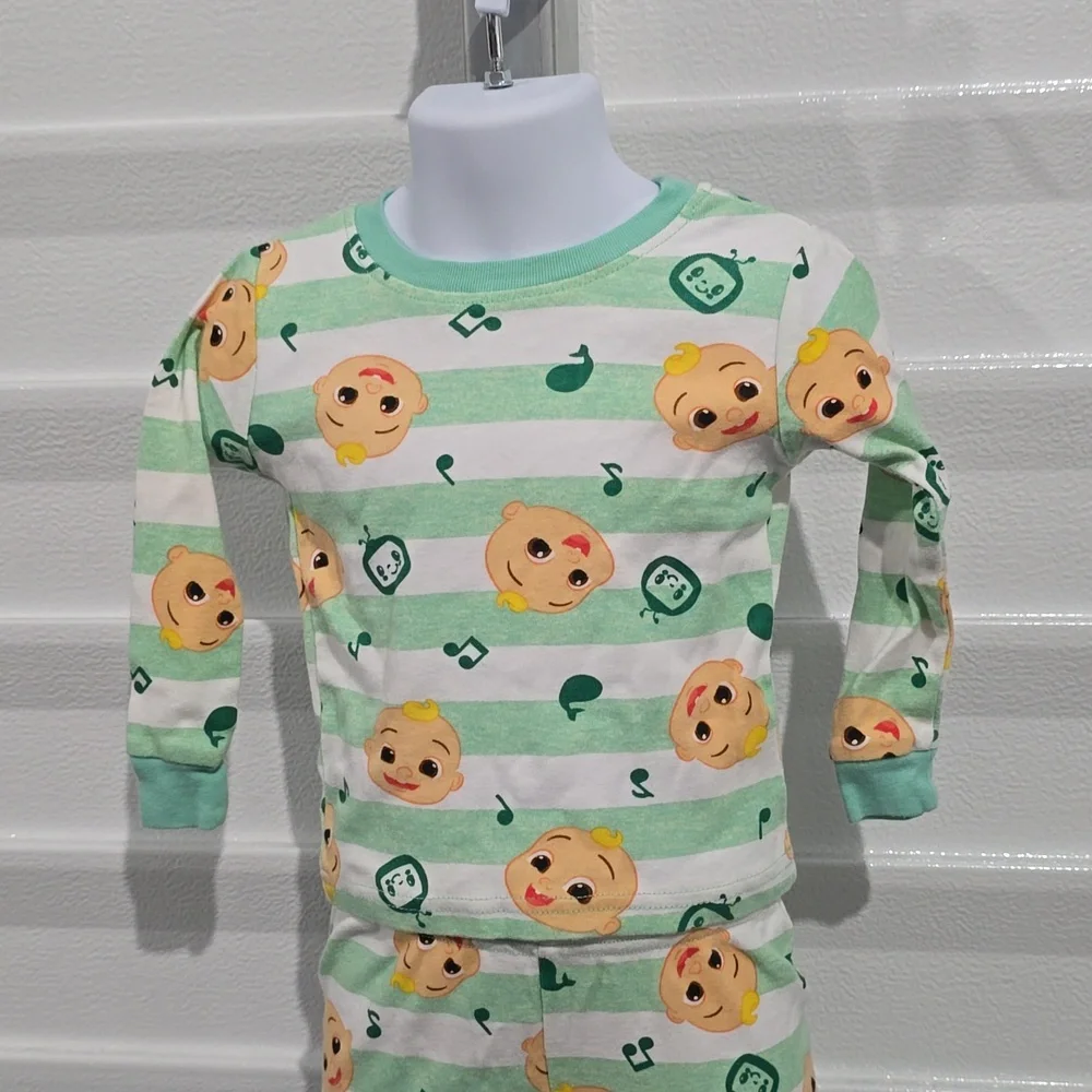 Cocomelon Green and Orange‎ Pajama Set Size 3T
